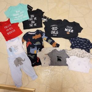 2for10 Baby Boy Newborn clothes lot
